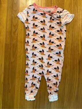 Free Birdees Cherry Blossom Cranes Romper